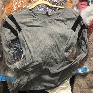 Gray long sleeve shirt